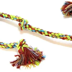 Flossy Chews Colored 5 Knot Tug Rope
