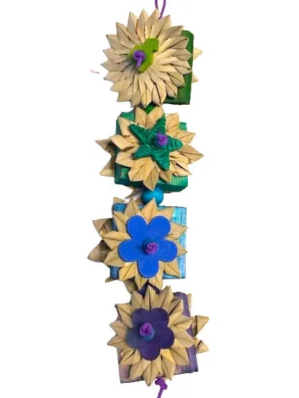 Floweret Wood Bird Toy - Image 2