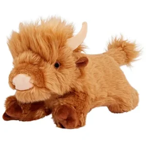 Fluff & Tuff Shaggy The Highland Cow Plush Dog Toy