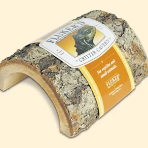 Fluker's Critter Cavern Half Log Hideaway Brown MD