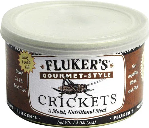 Fluker's Gourmet-Style Canned Crickets Reptile Wet Food 1.2 oz - Image 2