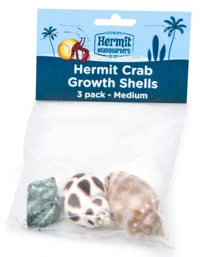 Fluker's Hermit Crab Growth Shells Assorted 3pk MD