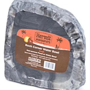 Fluker's Hermit Crab Rock Corner Water Bowl Assorted 4in SM