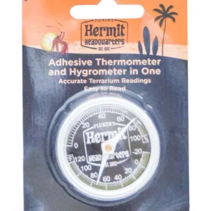 Fluker's Hermit Crab Thermometer - Hygrometer Combo White