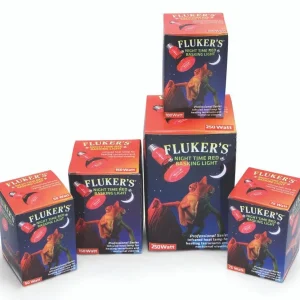Fluker's Night Time Red Basking Spotlight Infrared Heat Lamp 50 Watts