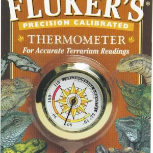 Fluker's Precision Calibrated Round Thermometer Beige