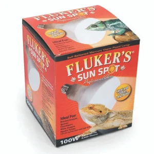 Fluker's Sun Spot Mercury Vapor Bulb White 100 Watt