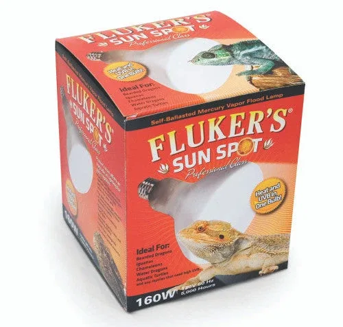 Fluker's Sun Spot Mercury Vapor Bulb White 160 Watt - Image 2