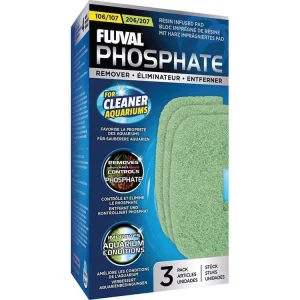 Fluval 106/107/206/207 Phosphate Remover Pad, 3pk