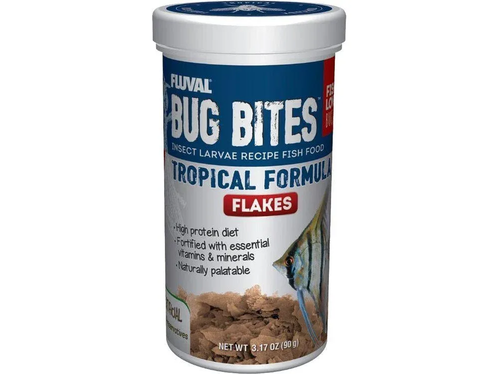 Fluval Bug Bites Tropical Flakes 3.17oz