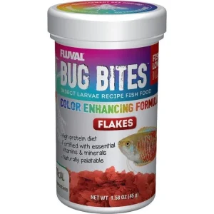 Fluval BugBites Color Enhancing Flakes 1.58oz