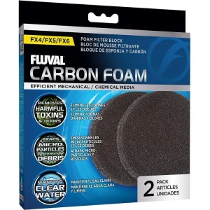 Fluval FX Series Carbon Foam Pad, 2pk