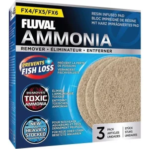 Fluval FX4/FX5/FX6 Ammonia Remover Pad, 3pk