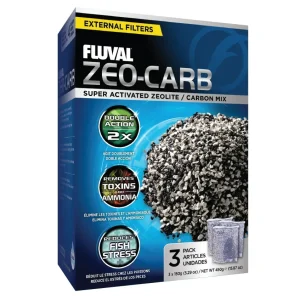Fluval Zeo-Carb, 150 gr. 3 Pack