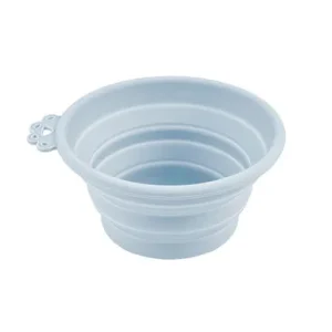 Fog City Pet Light Blue Collapsible Silicone Dog Bowl