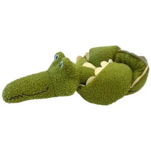 Fog City Pet Twisties Crocodile Plush Dog Toy