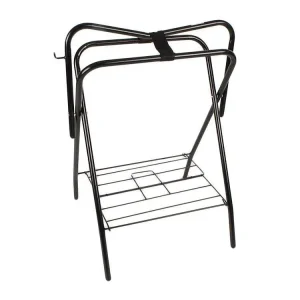 Folding Saddle Stand Black