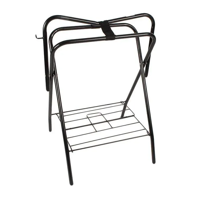 Folding Saddle Stand Black