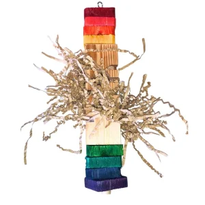 Foraging Wood Block Parrot Toys