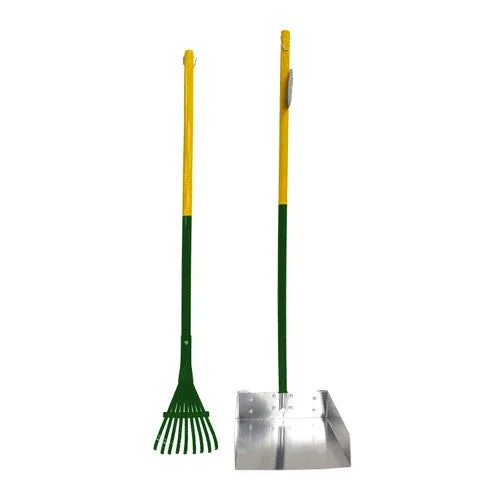 Four Paws Dog Rake & Scooper Set for Pet Waste Pick-up Rake & Pan Set Large, 9.5" x 10" x 38" - Image 2