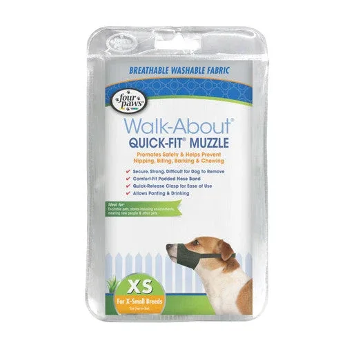 Four Paws Walk-About Quick-Fit Dog Muzzle 1 - X-Small - Image 2
