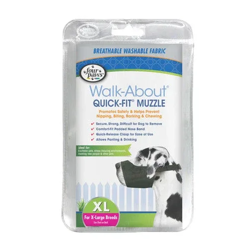 Four Paws Walk-About Quick-Fit Dog Muzzle 5 - X-Large - Image 2