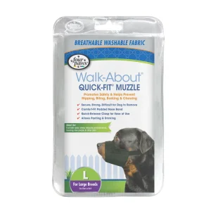 Four Paws Walk-About Quick-Fit Dog Muzzle - Large
