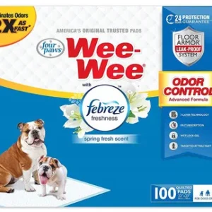 Four Paws Wee-Wee Pads - Febreze Freshness 100 Count
