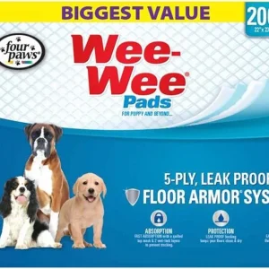 Four Paws WeeWee Superior Performance Dog Pee Pads 22 in x 23 in 200 ct