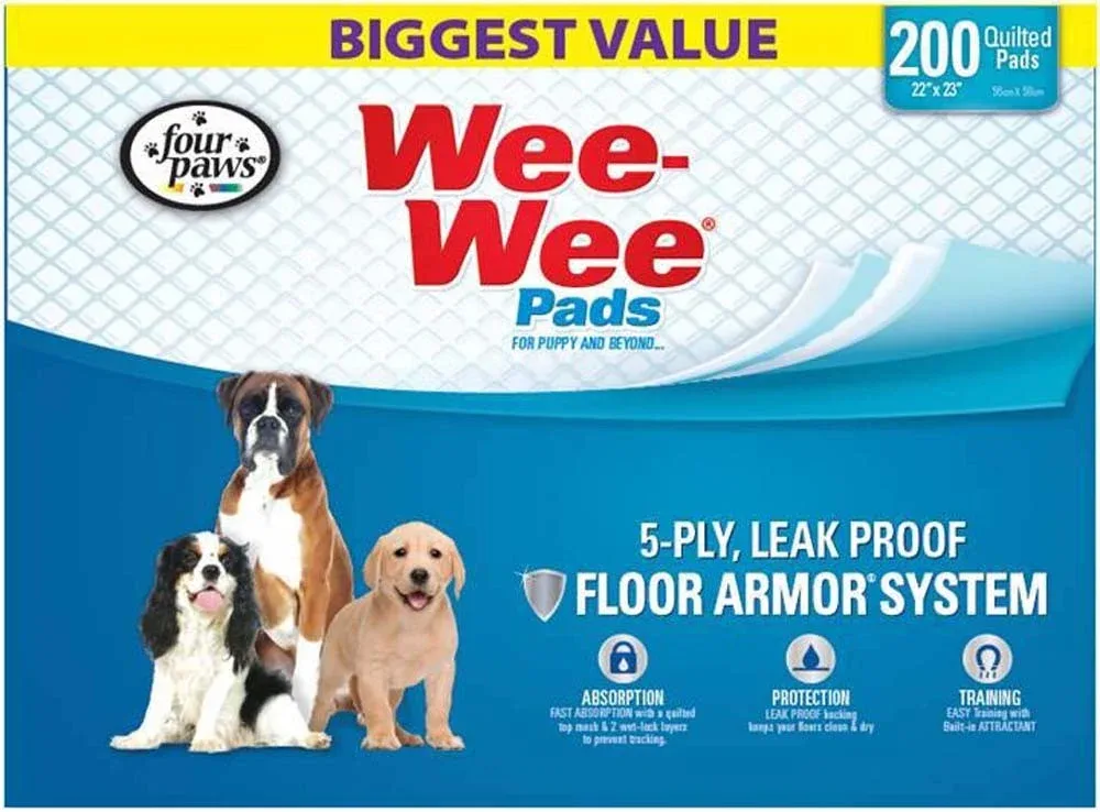 Four Paws WeeWee Superior Performance Dog Pee Pads 22 in x 23 in 200 ct