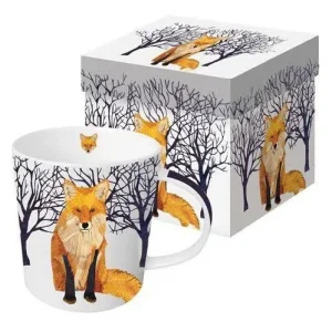Fox In Winter Boxed Mug 13.5 oz