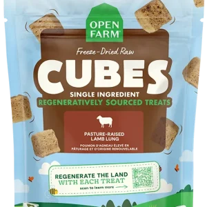 Freeze Dried Raw Regeneratively Sourced Lamb Lung Treat