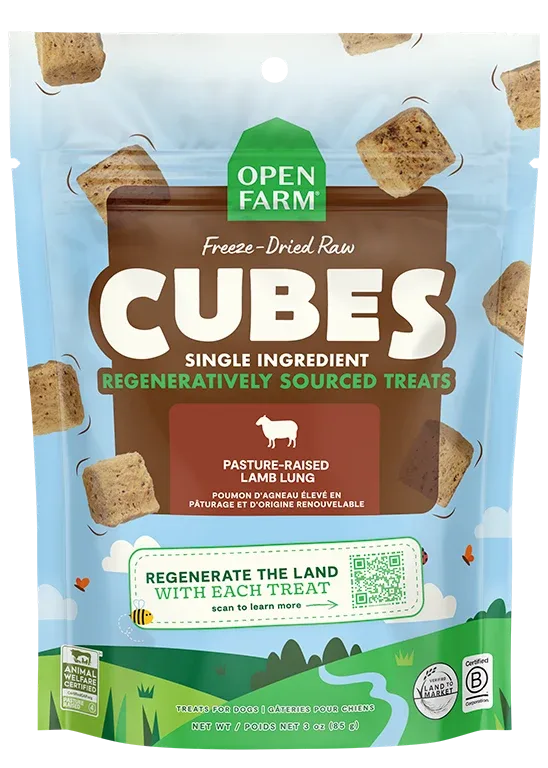 Freeze Dried Raw Regeneratively Sourced Lamb Lung Treat