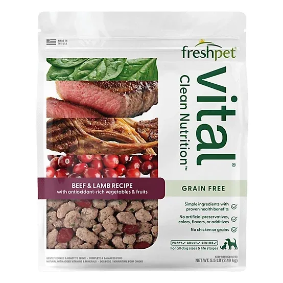 Freshpet Vital, Fresh Dog Food, Grain Free Beef & Lamb Recipe, 5.5 lbs. - Image 2
