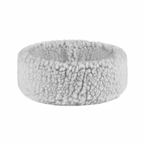 Friends Forever Gray Snuggly Fleece Round Pet Bed