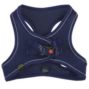 Friends Forever Navy Blue Mesh Reflective Dog Harness