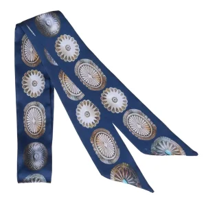 Fringe Scarves Big Concho Navy Twilly