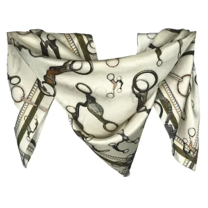 Fringe Scarves Bits Bone Long Tall