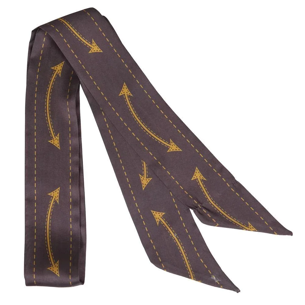 Fringe Scarves Smiley Pocket Brown Twilly