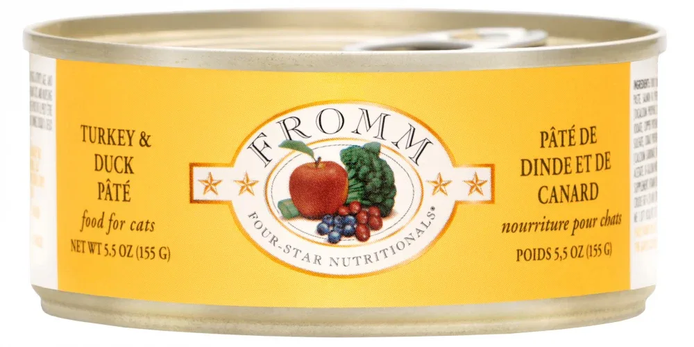 Fromm Four Star Grain Free Turkey & Duck Pate Canned Cat Food