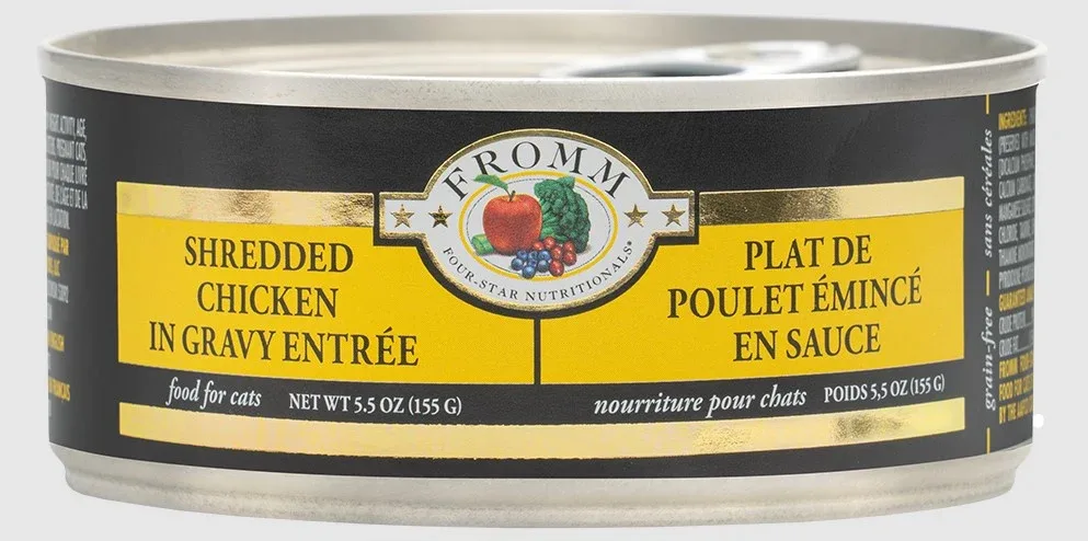Fromm Shredded Chicken in Gravy Entree Canned Cat Food
