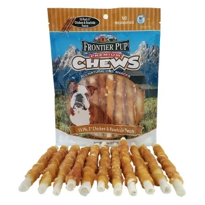Frontier Pup Chicken and Rawhide Twists Dog Treat