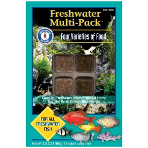 Frozen Freshwater Multi-Pack Fish Food (24 cubes, 3.5 oz) - San Francisco Bay Brand