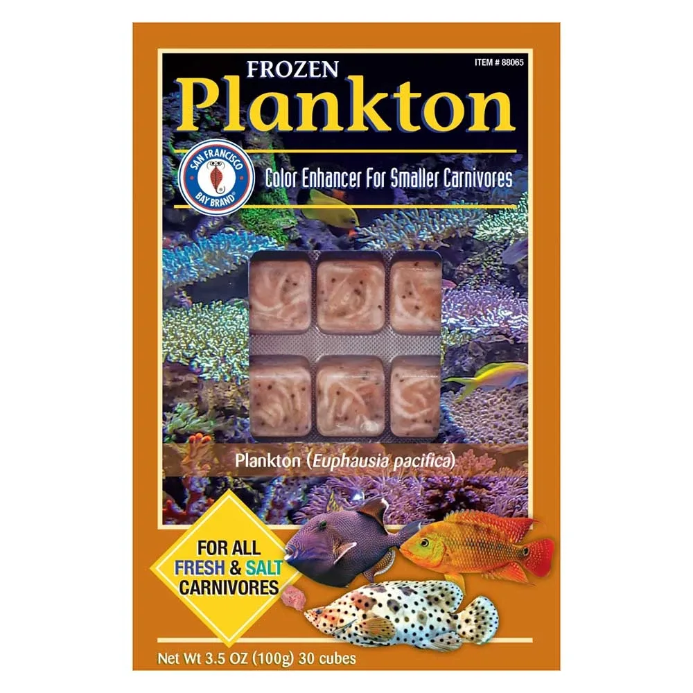 Frozen Plankton Fish Food (30 cubes, 3.5 oz) - San Francisco Bay Brand