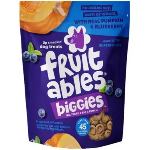 Fruitables Biggies w/ Real Pumpkin & Blueberry Biscuit Dog Treats
