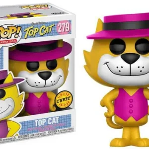 Funko Hanna-Barbera Top Cat POP Animation Top Cat Vinyl Figure 279 Pink Hat, Chase Version
