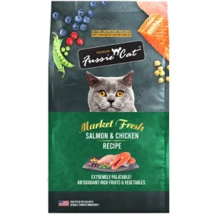 Fussie Cat Market Fresh Salmon & Chicken Recipe Premium Dry Cat Food