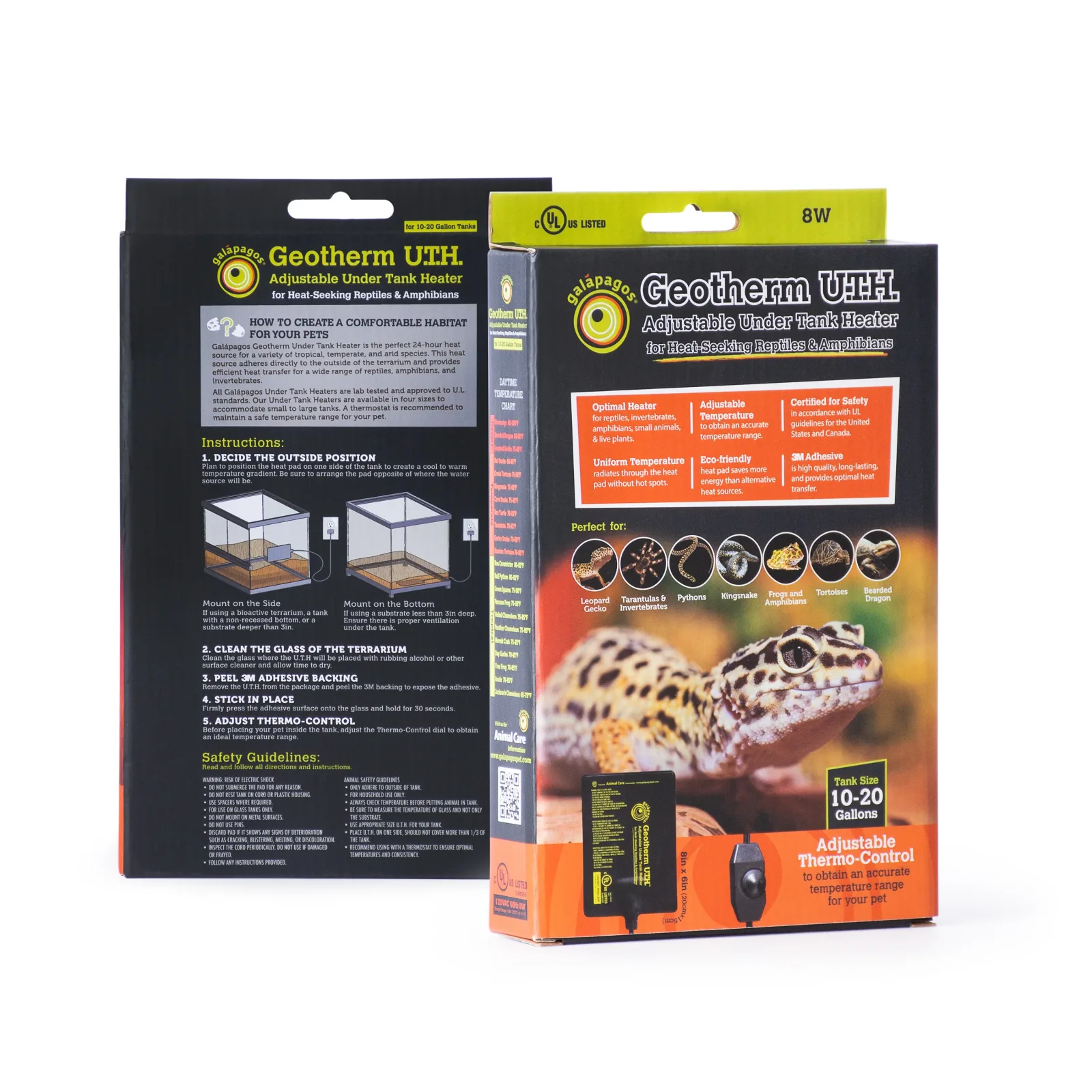 Galapagos Gapagos Geotherm Under Tank Heater 8W 10-20 gal