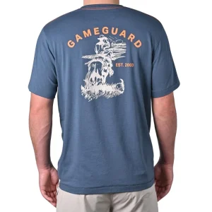 Game Guard Men's Deep Water Blue Graphic Tee