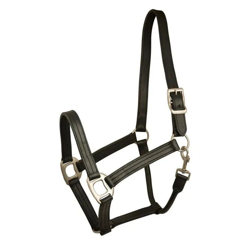 Gatsby Triple Stitched Leather Halter - Image 2